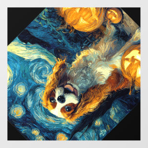 Cute Cavalier King Charles Spaniel Dog Halloween J Wall Decal