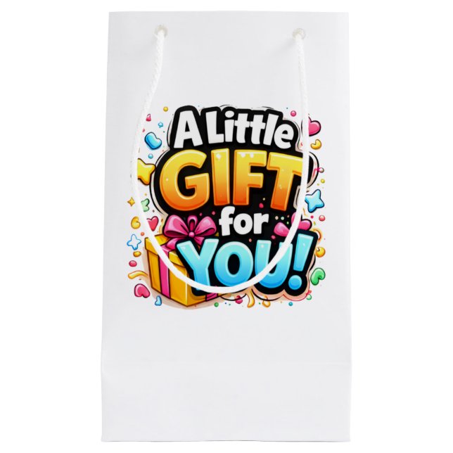 Cute Celebration Gift Bag – A Little Gift for You (Front)