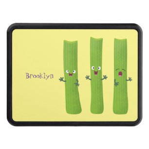 Cute celery sticks trio cartoon vegetables hitch cover
