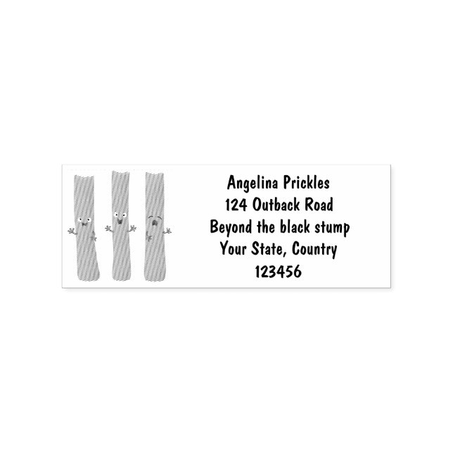 Cute celery sticks trio cartoon vegetables rubber stamp (Imprint)