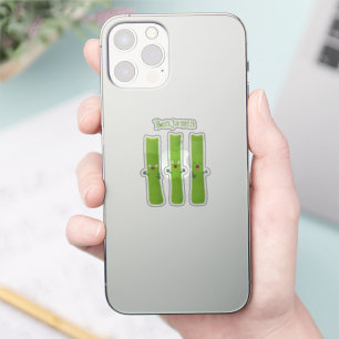 Cute celery sticks trio cartoon vegetables sticker