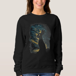 Cute Celestial Bunny for astrology Sweatshirt