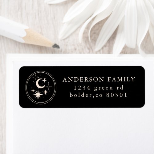 Cute Celestial Return Address Label