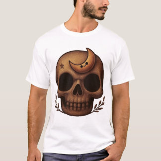 ​Cute Celestial Skull Art T-Shirt