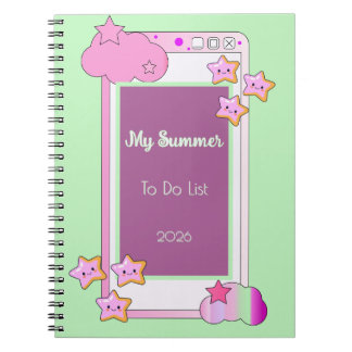 Cute Cell Phone School or Work Notebook