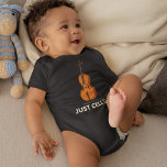 Cute Cellist Baby Shower Gag Gift  Baby Bodysuit<br><div class="desc">Cute Cellist Baby Shower Gag Gift Baby Bodysuit</div>