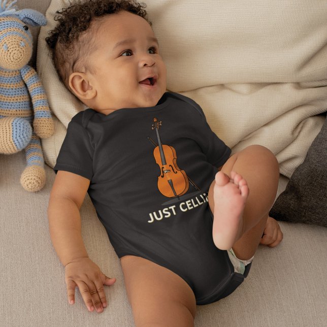 Cute Cellist Baby Shower Gag Gift  Bodysuit (Creator Uploaded)
