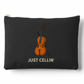 Cute Cellist Cello Player Gag Accessory Pouch
