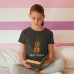 Cute Cellist Musician Daughter Birthday Gag T-Shirt<br><div class="desc">Surprise your music-loving granddaughter on her birthday with this fun and unique t-shirt. The design features an adorable little cello with the text "Just Cellin", making it perfect for young girls who love classical music and instruments. This funny and stylish t-shirt is sure to be a hit, sure to bring...</div>