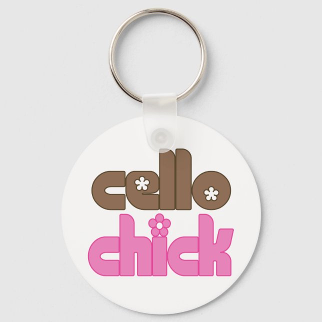 Cute Cello Chick Keychain (Front)