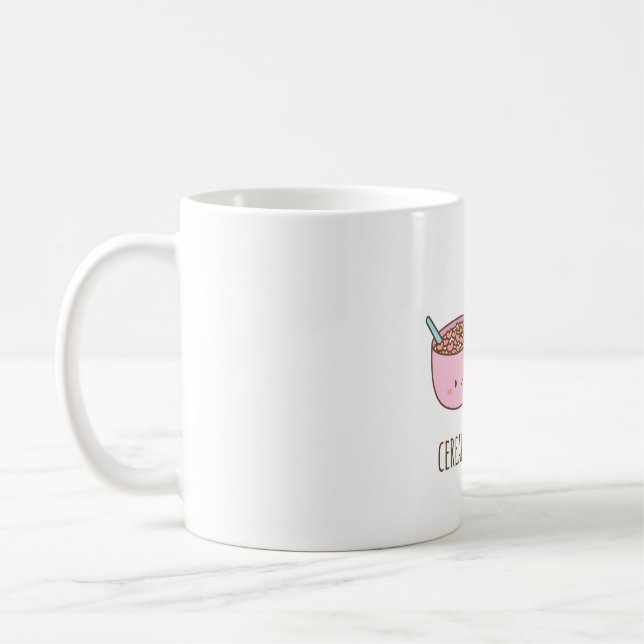 Cute Cereal About You Love Puns Coffee Mug (Left)