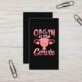 Cute Cervix Obstetrician Gynecologist Doctor OBGYN Business Card | Zazzle