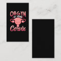 Cute Cervix Obstetrician Gynecologist Doctor OBGYN Business Card | Zazzle