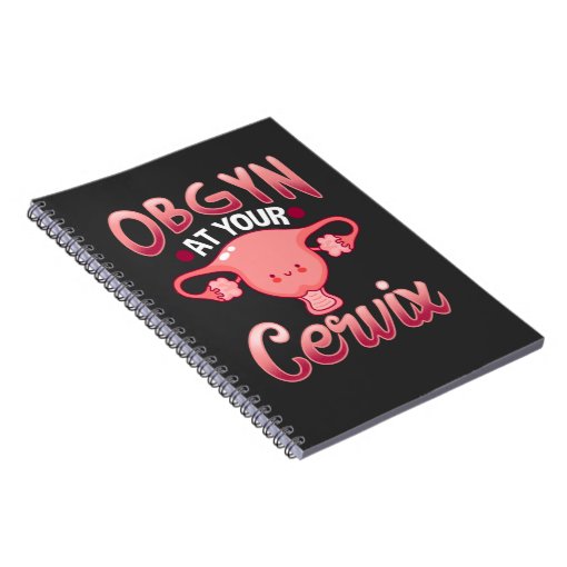Cute Cervix Obstetrician Gynecologist Doctor OBGYN Notebook | Zazzle