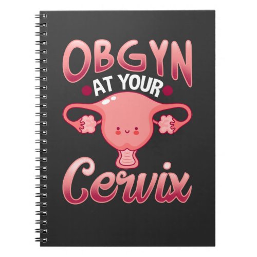 Cute Cervix Obstetrician Gynecologist Doctor OBGYN Notebook