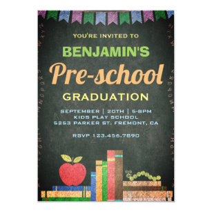 pre k graduation invitations zazzle