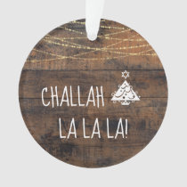 Cute Challah La La La Christmas Hanukkah Tree Ornament
