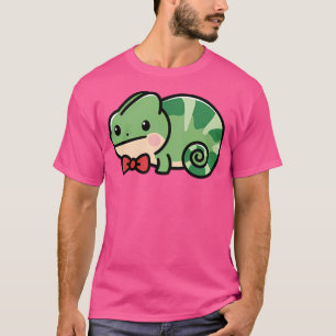Cute Chameleon Kawaii Bow Tie Zoo Day Trip Boys Gi T-Shirt