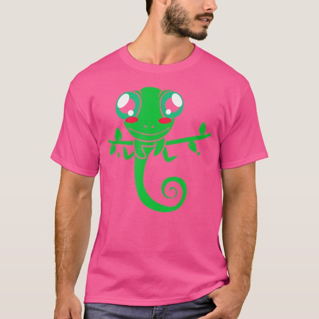 Cute Chameleon T-Shirt (Front)