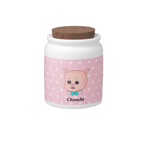 Cute Chanchi Pig Cartoon Candy Jar
