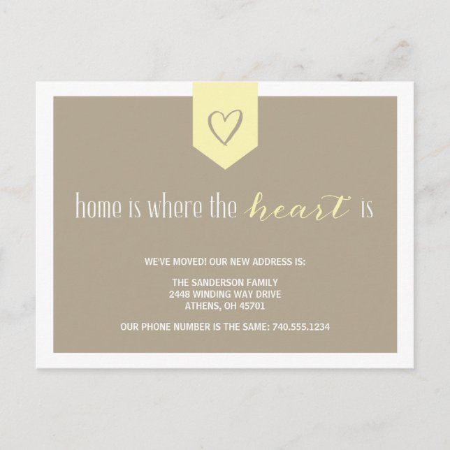 Cute Change of Address Announcement (Front)