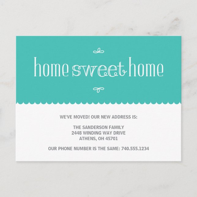 Cute Change of Address Announcement (Front)