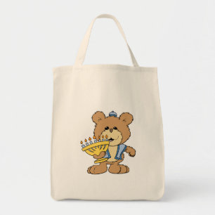 cute Chanukah hanukkah Menorah teddy bear Tote Bag