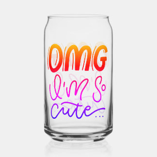 Cute Chaos Can Glass