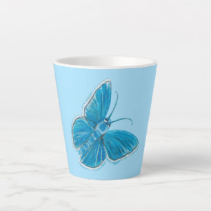 Cute Chapman's blue butterfly Latte Mug