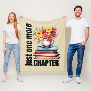 Cute chapter book word art fleece blanket