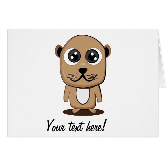 Cute character clipart cards (Front Horizontal)