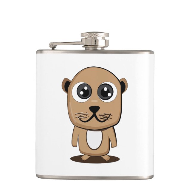 Cute character clipart flask (Front)