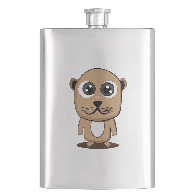 Cute character clipart flask (Front)