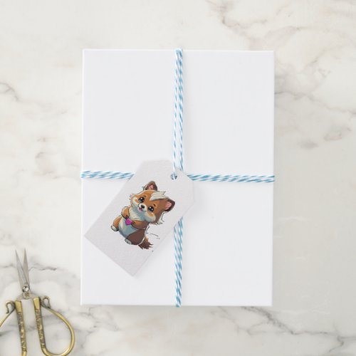 cute character gift tag