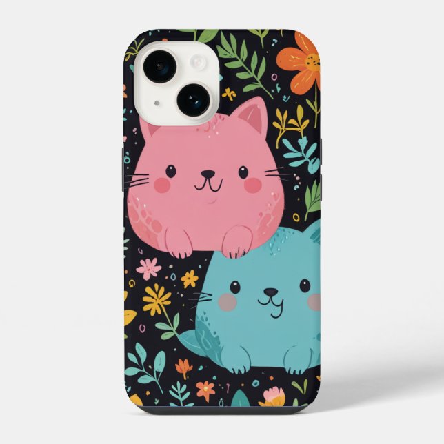  cute character iphone case (Back)