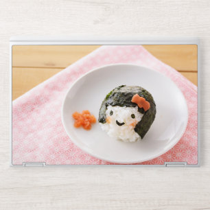 Cute Character Onigiri Rice Ball Photograph, Kawai HP Laptop Skin