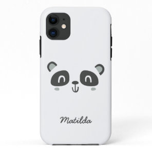 Cute character panda children's personalized iPhone 11 case
