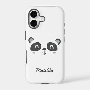 Cute character panda children's personalized iPhone 17 case