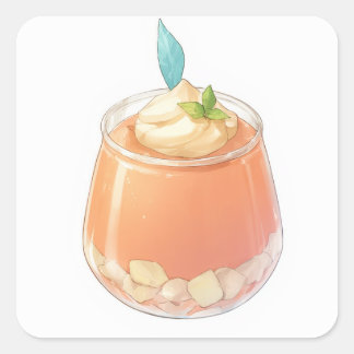 Cute Charming Design Square Sticker