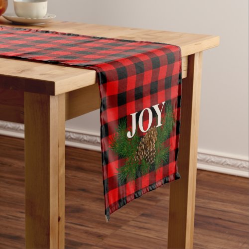 Cute Charming Happy Holidays Joy Cabin Home Decor Medium Table Runner