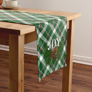 Cute Charming Happy Holidays Joy Cabin Home Decor Short Table Runner