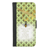 Cute Chartreuse Green Bee Lattice Faith Queen Bee