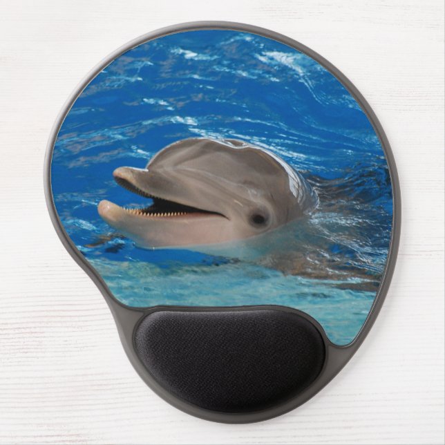 Cute Chattering Dolphin Gel Mouse Pad (Front)