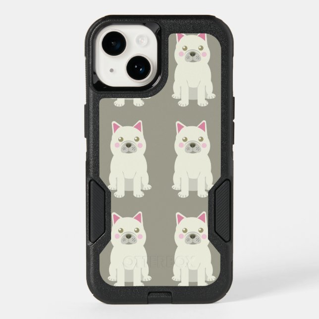Cute Cheeks French Bulldog Otterbox iPhone Case (Back)