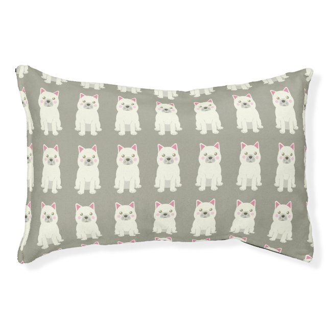 Cute Cheeks French Bulldog Pet Bed (Front)