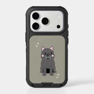 Cute Cheeks Gray French Bulldog iPhone 17 Pro Case