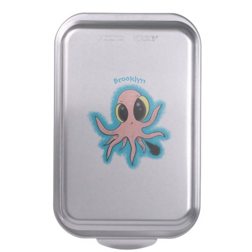 Cute cheeky baby octopus cartoon cake pan