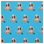 Cute, cheeky baby octopus cartoon fabric