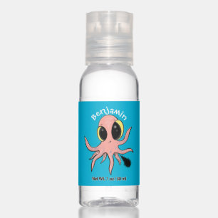 Cute, cheeky baby octopus cartoon hand sanitizer