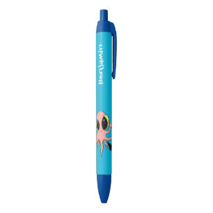 Cute, cheeky baby octopus cartoon pen